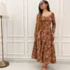 Maroon Kalamkari 2