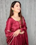 Maroon Uppada Silk Suit 3
