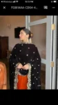 Orange Velvet Suit With Embroidered Duppatta 3