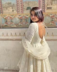 White luckwoni anarkali suit 3