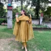 Mehendi Organza Anarkali Suit 2