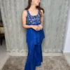 Royal blue pant set 2