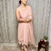 Baby Pink Uppadda Silk Anarkali Suit 2