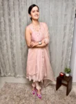 Baby Pink Uppadda Silk Anarkali Suit 3