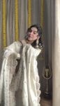 White Mirror Tissue Sharara Set With Heavy Embroidered Duppatta 2