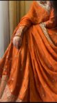 Rust Orange Gajji Silk Lehenga 5