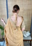 Golden Gajji Silk Lehenga With Tissue Duppatta 7