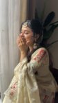 Tissue Heavy Work Off White Sharara Set 3