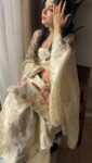 Tissue Heavy Work Off White Sharara Set 1