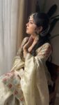 Tissue Heavy Work Off White Sharara Set 2