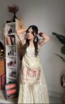 Tissue Heavy Work Off White Sharara Set 5