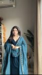Teal Blue Velvet Suit 4