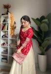 Red Banarsi Sharara Set 8