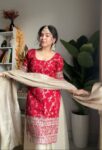 Red Banarsi Sharara Set 7