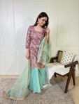 Purple Ranjha Sharara Set 2