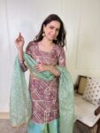 Purple Ranjha Sharara Set 1