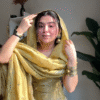 Yellow Zari Tissue Sharara Set 2